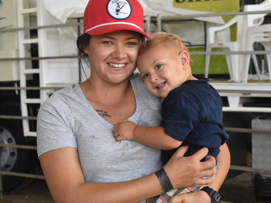Clermont's Chloe Howlett and Waylon Clement at the APRA National Finals Rodeo at CQLX Gracemere on November 9, 2024.