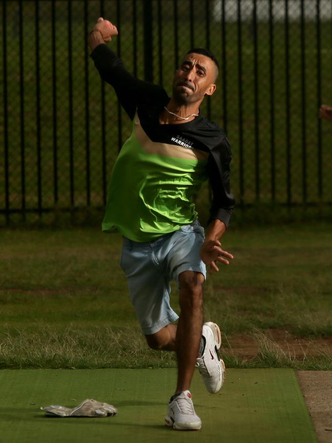 Members of the Sadaat Warriors train for the season. Picture: Justin Sanson