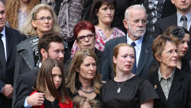 The funeral of Ken Talbot at St. Johns cathedral. Photo: Rob Maccoll