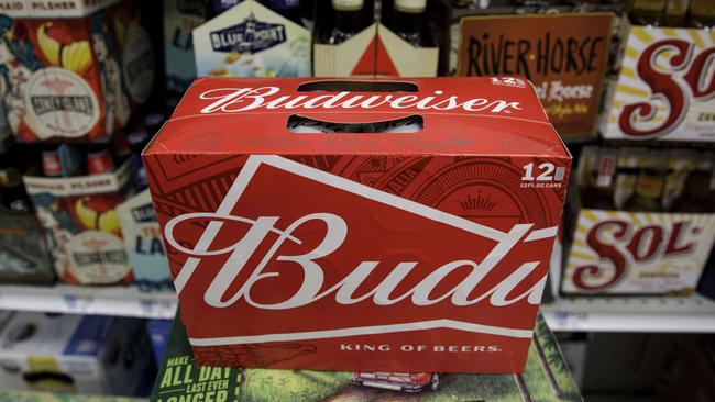 Budweiser says it’s committing $US1 million of ad inventory to vaccine awareness and education work. Picture: AFP