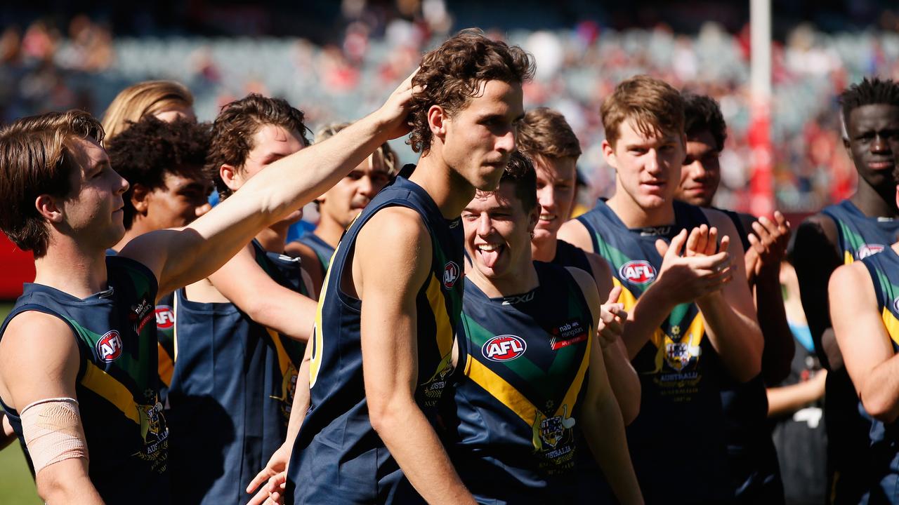 Ben King was awarded best on ground after the match between AFL Academy and North Melbourne VFL.