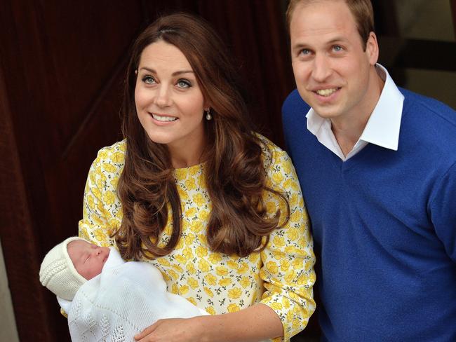 We know you were tired Kate. AFP PHOTO / JOHN STILLWELL