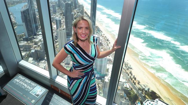 Commonwealth Games Minister Kate Jones on the Gold Coast. Picture: Glenn Hampson.