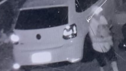 Security cam footage from Robina resident Jeannie Crawford's home the night two cars were stolen from her home. Picture: Jeannie Crawford / contributed