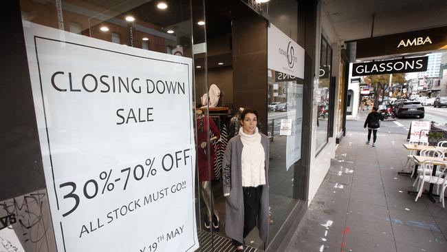 Runway Secrets store owner Di Schwartz is relocating her store to Bourke St in the CBD. Picture: David Caird