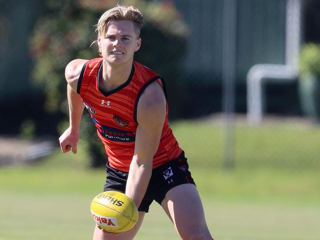 Ned Cahill at Essendon training on the Gold Coast on Wednesday. Picture: Michael Klein