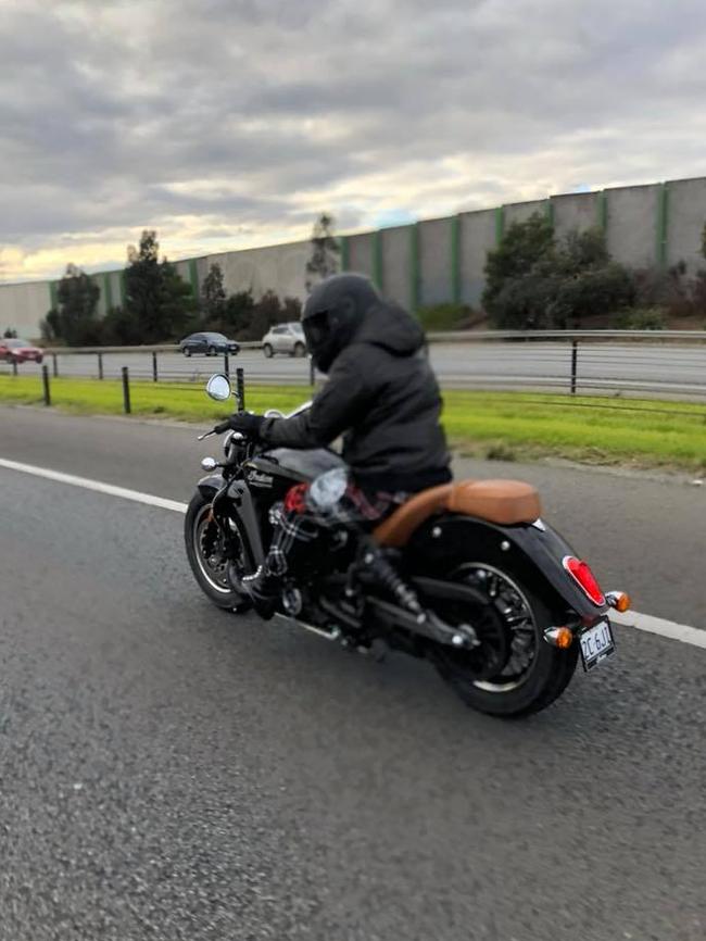 The couple went for a ride along the Mornington Peninsula. Picture: Carey Hart