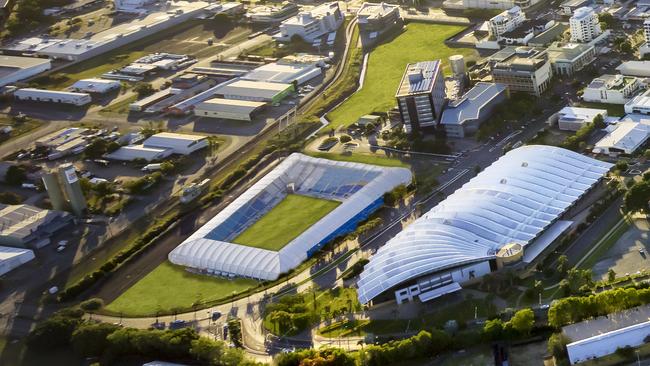 Leichhardt MP Warren Entsch has revealed a proposal to build a rectangular stadium on land owned by developer Frank Gasparin opposite the Cairns Convention Centre. PICTURE: SUPPLIED