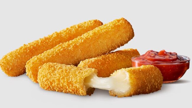 Macca's Mozzarella Sticks with Chunky Tomato Relish are back. Picture: Supplied