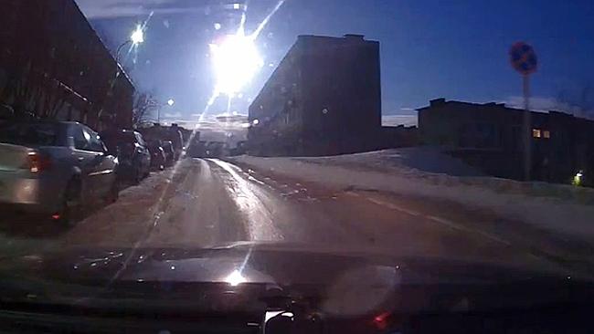 The meteor appeared above Murmansk around 2am local time on Saturday. Picture: Youtube/Sasha Nesterov