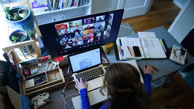 Zoom’s usage has surged during the pandemic. Picture: AFP