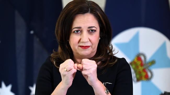 Ms Palaszczuk is willing to fight the Commonwealth over border policies. Picture: NCA NewsWire / Dan Peled