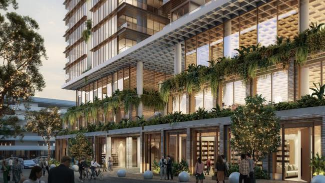 An artist's impression of the build-to-rent project Sunguard Property Group has lodged a development application for in Fortitude Valley.