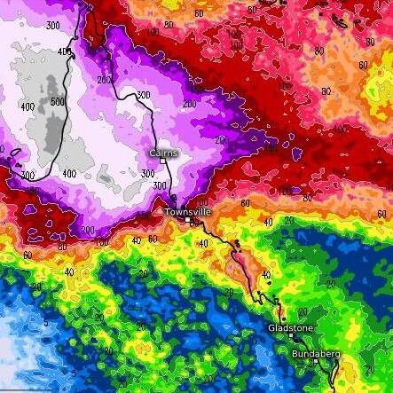 A monsoon trough is expected to developed over Far North Queensland this week. Picture: meteologix.com