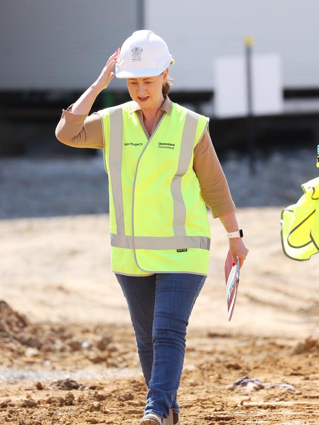 Health Minister Yvette D'Ath at the sod turning of the Kallangur Satellite Hospital in September. Picture: Liam Kidston