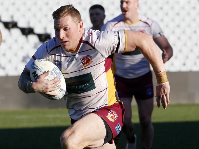 Former Thirlmere centre Josh Bryant crossed for the match winning try to end Mittagong’s 2023 season. Picture: John Appleyard