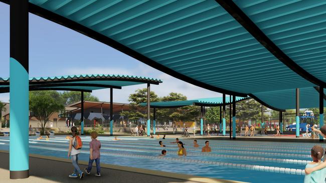 To beat the heat and protect from the sun, both the eight lane 50-metre pool and the six lane 25-metre pool will be 70% covered by solid shade structures. The 25-metre pool is also temperature controlled.