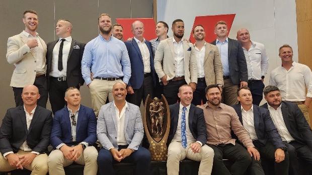 The 2010 Dragons' premiership-winning team reunion.