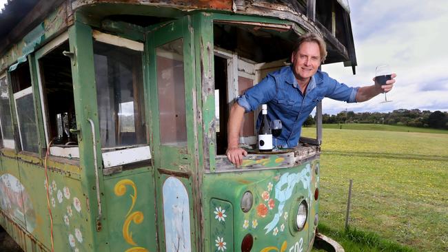 Steve Sobey has purchased an W2 Class Melbourne tram to restore and use for wine tastings and a bed and breakfast. Picture: Glenn Ferguson