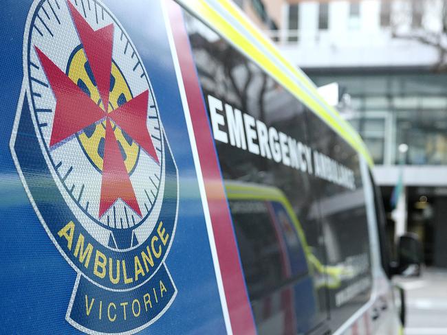 MELBOURNE, AUSTRALIA - NewsWire Photos SEPTEMBER 6, 2022. Ambulance and Paramedics are seen at Melbourne's Royal Melbourne Hospital., Picture: NCA NewsWire / Luis Enrique Ascui