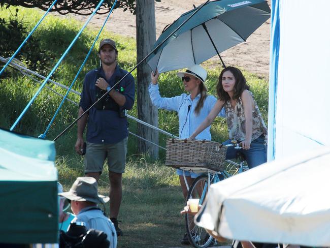 Rose Byrne in Centennial Park. Picture: John Fotiadis