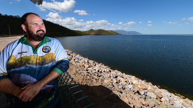 Rhyce Bullimore, president of the Townsville Barramundi Restocking Society, at Ross Dam. Story is on opening the dam up to fishos.