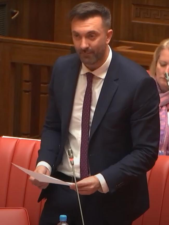 Greens MLC Robert Simms defended the bill. Picture: SA Greens/YouTube