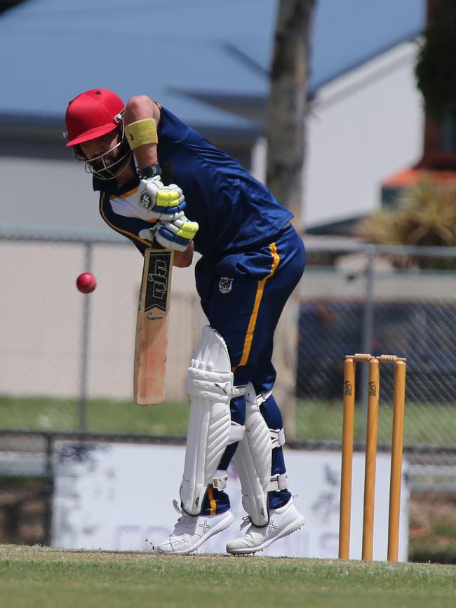 Cricket Gold Coast Kookaburra Cup - Surfers Paradise vs Coomera Hope Island at Sir Bruce Small Park. Coomera batsman Phil Tunnicliffe. Picture: Mike Batterham