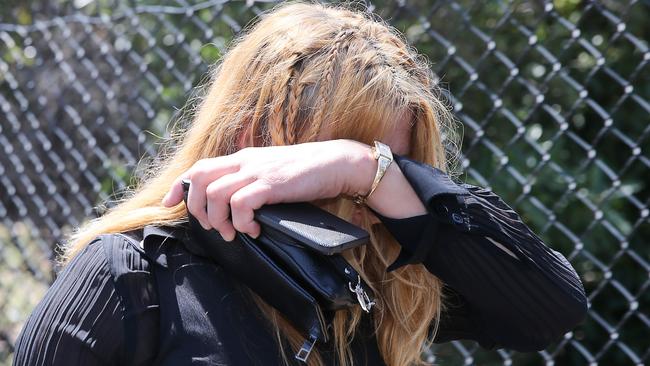 The sister of gangland widow Roberta Williams has slammed the media for labelling her family ‘mobsters’, as she left a court hearing where she’s accused of stealing suitcases from Melbourne Airport. Picture: Yuri Kouzmin