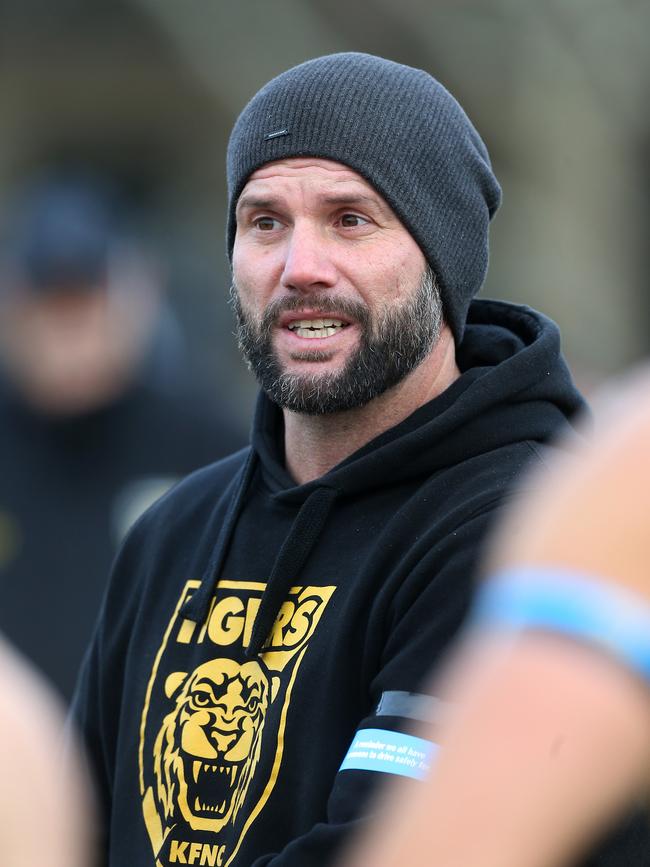 Paul Chapman coached Kyneton in its final season in the Bendigo league. Picture Yuri Kouzmin