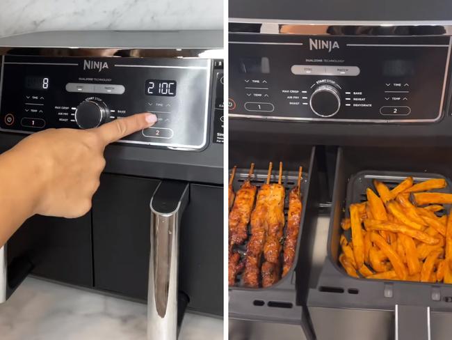 Snap up this top-rated air fryer for less right now. Picture: TikTok/@zoe_george_