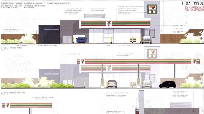 Plans for the new service station.