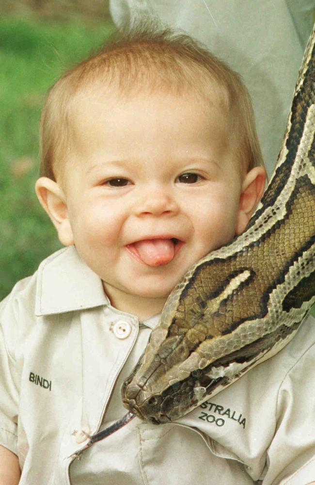 Bindi Irwin at Australia Zoo in 1999.