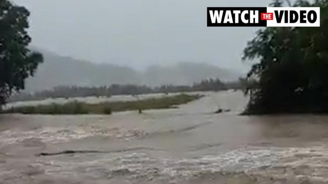 Flash flooding rushes through Kenilworth in the Sunshine Coast Region