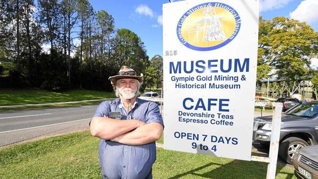 Gympie Gold Mining and Historical Museum's Frank Kopke. Picture: Troy Jegers