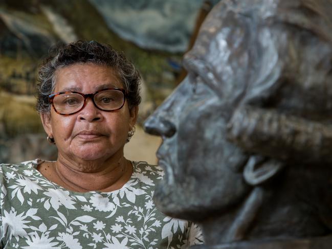 Cooktown Re-enactment Association historian Alberta Hornsby (Vice President) at the Boathouse in Cooktown prepare for the 2020 Festival to celebrate the 250th anniversary of the landing of Cpt Cook. Picture: Marc McCormack