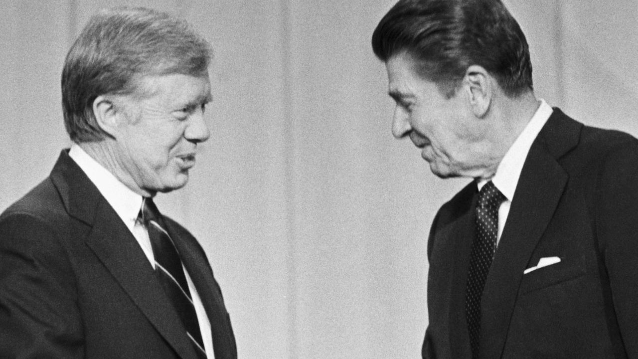 And at a famous debate with Mr Reagan in 1980.