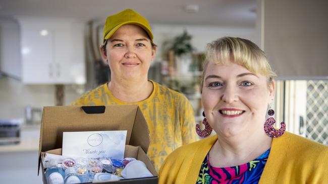 Neecy Curtis and Mel Nossiter have started a jewellery making business called Nemel &amp; Co. Monday, June 21, 2021. Picture: Nev Madsen.