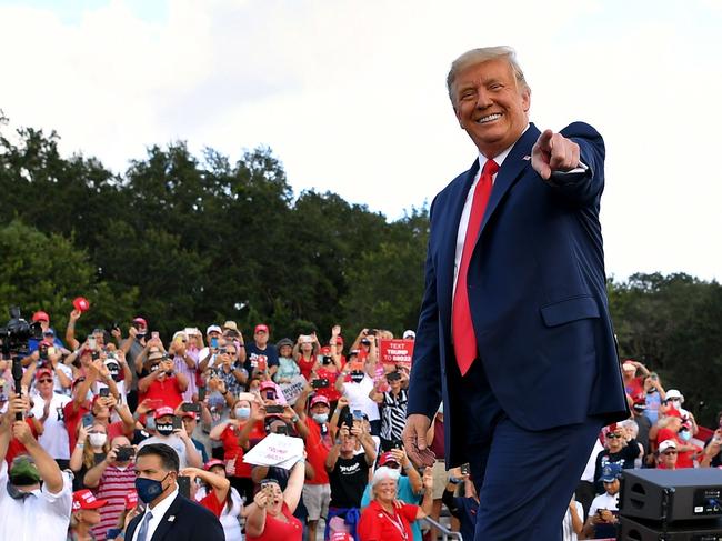 Donald Trump labelled the final US presidental debate an “exciting night”. Picture: AFP