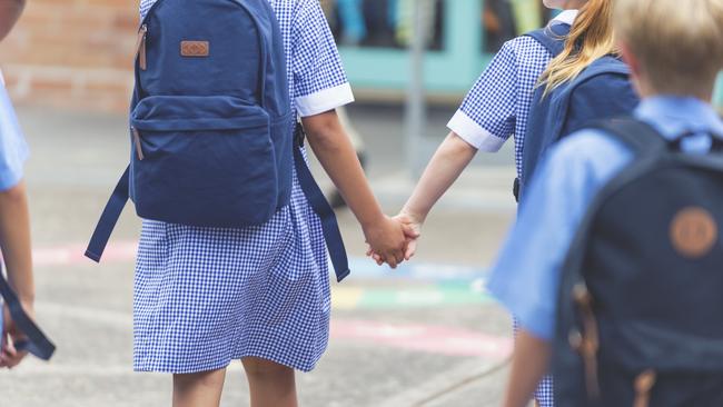 Walking to school instead of driving … a novel approach.