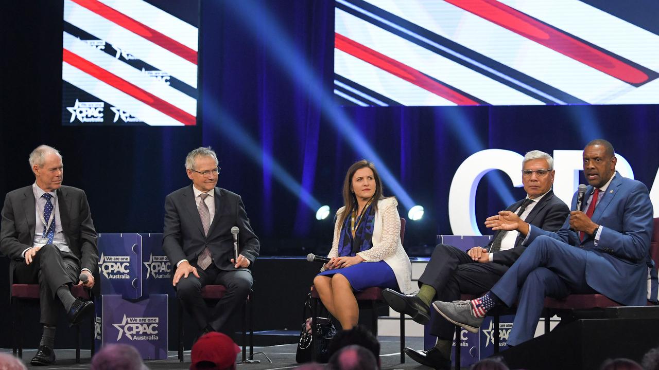 Day one of CPAC Australia in Sydney on Saturday. Picture: Simon Bullard/NCA NewsWire