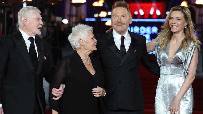Derek Jacobi, Dame Judi Dench, Kenneth Branagh and Michelle Pfeiffer at the 'Murder On The Orient Express' World Premiere in London, England. Picture: Tim P. Whitby / Getty Images.