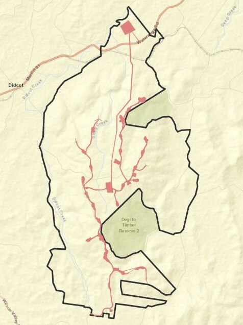 A map of the proposed site.