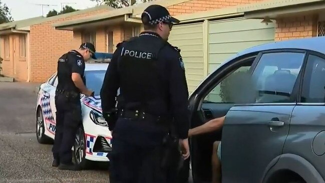 The scene of the stabbing where a man was killed. Photo: 9 News Queensland