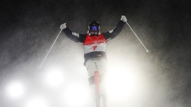 Kai Owens of Team United States trains during the Women's Freestyle Skiing Moguls session at Genting Snow Park. Picture: Getty Images