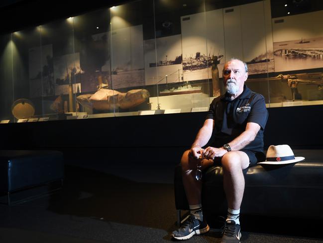 Darwin Military Museum director Norman Cramp reflects on the up coming the Bombing of Darwin.  Picture Katrina Bridgeford.