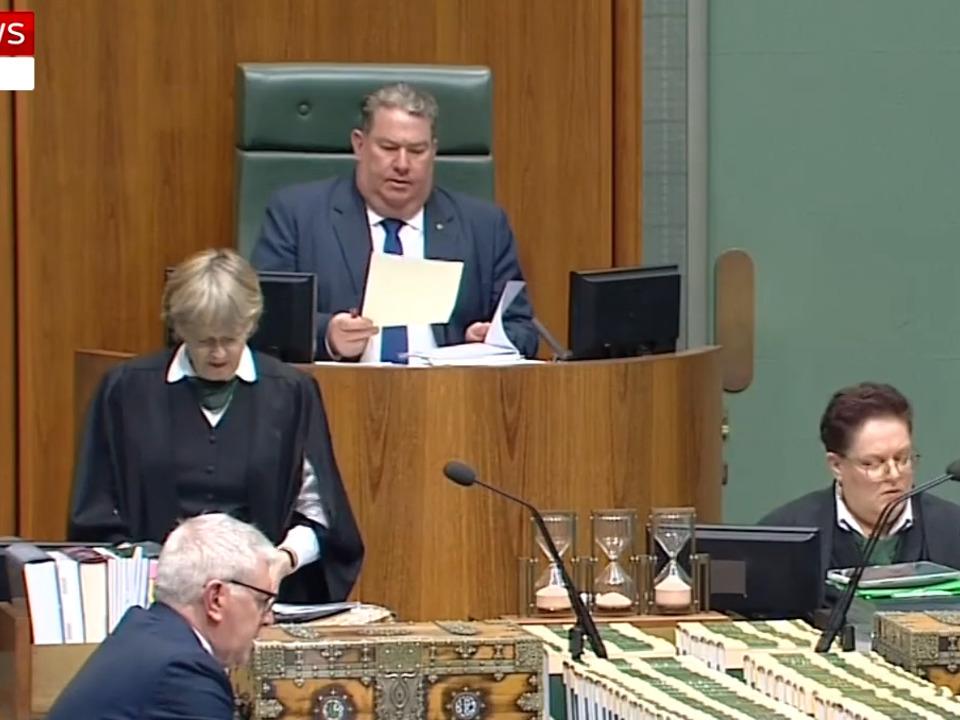 ‘The microphone is always hot’: Scott Buchholz caught swearing in parliament