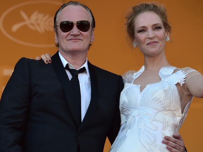 New couple? Quentin Tarantino with his muse Uma Thurman. AFP PHOTO / BERTRAND LANGLOIS