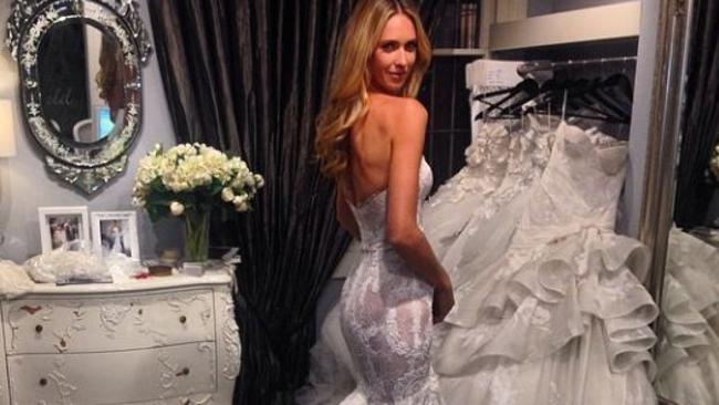 Instagram photo from steven_khalil of Final fitting for Nikki's stunning Lace Wedding Gown! @nikkikphillips