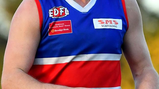 Keilor celebrate winning the round six EDFL Strathmore Community Bank Premier Division match between Pascoe Vale and Keilor at Raeburn Reserve, on May 18, 2024, in Melbourne, Australia. (Photo by Josh Chadwick)